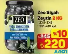 ZEO SİYAH ZEYTİN 2 KG